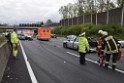 VU Auffahrunfall A 3 Rich Oberhausen kurz vor AS Koeln Dellbrueck P079